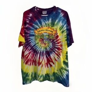 Sierra Nevada Pale Ale Porter Stout Adult Size XL Tie-Dye Short Sleeve T- Shirt